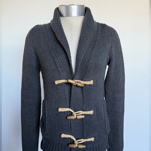 Allsaints gray toggle cardigan sweater. Size 2US XS - Picture 1 of 7